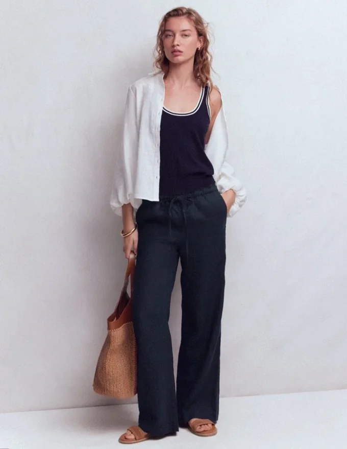Islington Linen Pants Navy Islington Linen Pants Navy