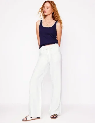 Islington Linen Pants White