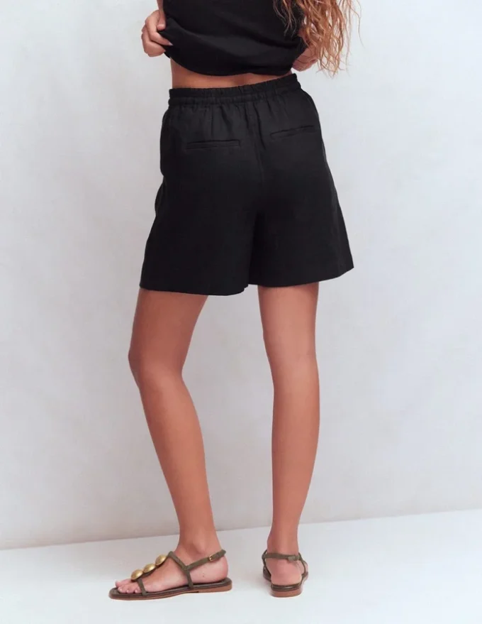 Islington Linen Shorts Black Islington Linen Shorts Black