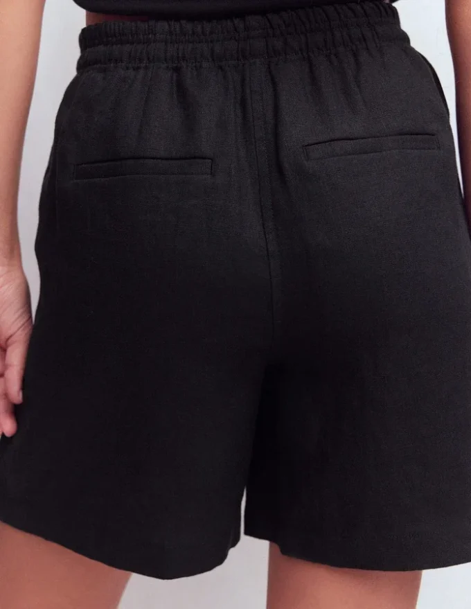 Islington Linen Shorts Black Islington Linen Shorts Black