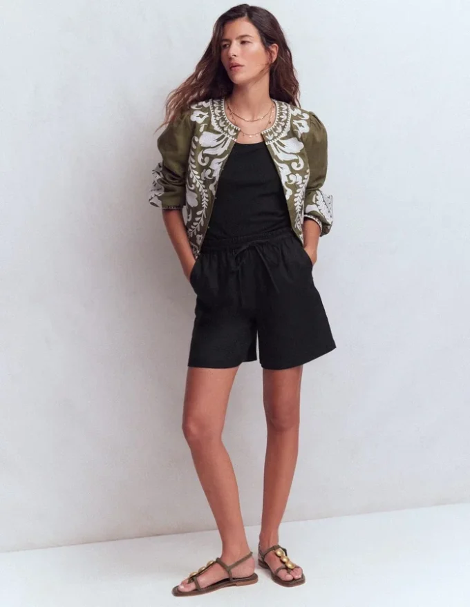 Islington Linen Shorts Black Islington Linen Shorts Black