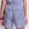 Islington Linen Shorts Bright blue Stripe Islington Linen Shorts Bright blue Stripe