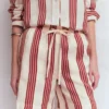 Islington Linen Shorts Ivory, Brown, Pink Stripe Islington Linen Shorts Ivory, Brown, Pink Stripe