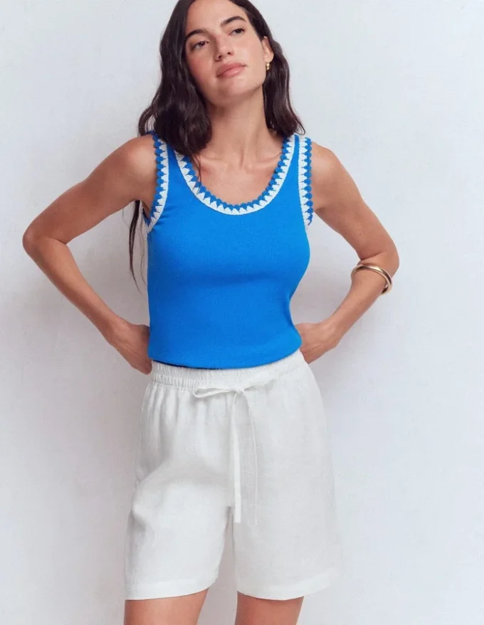 Islington Linen Shorts White Islington Linen Shorts White