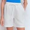 Islington Linen Shorts White Islington Linen Shorts White