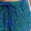 Islington Towelling Shorts Green/ Blue, Enchanted Paisley Islington Towelling Shorts Green/ Blue, Enchanted Paisley