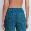 Islington Towelling Shorts Green/ Blue, Enchanted Paisley Islington Towelling Shorts Green/ Blue, Enchanted Paisley