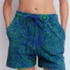 Islington Towelling Shorts Green/ Blue, Enchanted Paisley Islington Towelling Shorts Green/ Blue, Enchanted Paisley