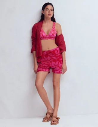 Islington Towelling Shorts Salsa, Floral