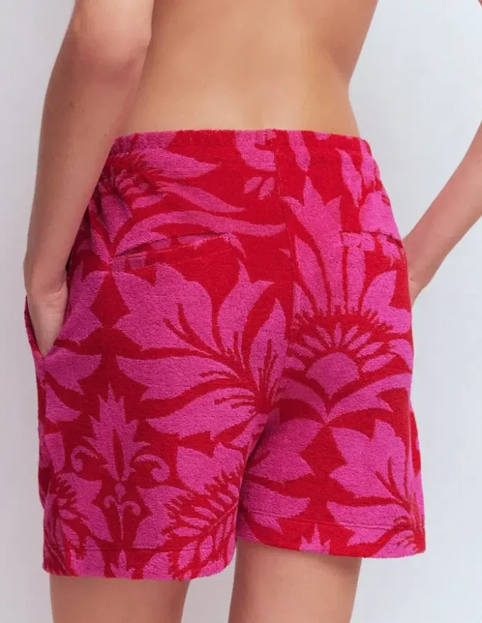 Islington Towelling Shorts Salsa, Floral Islington Towelling Shorts Salsa, Floral