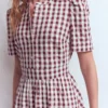 Ivy Cotton Midi Dress Gingham Ivy Cotton Midi Dress Gingham