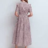 Ivy Cotton Midi Dress Gingham Ivy Cotton Midi Dress Gingham