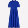 Ivy Linen Midi Dress Bright Blue Ivy Linen Midi Dress Bright Blue