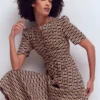 Ivy Linen Midi Dress French Navy, Rope Trellis Ivy Linen Midi Dress French Navy, Rope Trellis