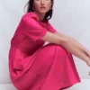 Ivy Linen Midi Dress Pink Peony Ivy Linen Midi Dress Pink Peony