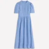Ivy Linen Midi Dress Summer Blue Chambray Ivy Linen Midi Dress Summer Blue Chambray