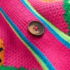 Jacquard Belted Cardigan Pink Yarrow Tigers Jacquard Belted Cardigan Pink Yarrow Tigers