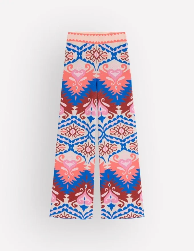 Jacquard Knitted Pants Multi Aztec