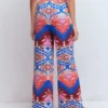 Jacquard Knitted Pants Multi Aztec