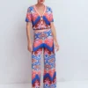 Jacquard Knitted Pants Multi Aztec