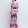 Jacquard Knitted Pants Multi Aztec