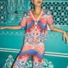 Jacquard Knitted Pants Multi Aztec