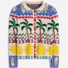 Jacquard Knitted Shacket Warm Ivory, Novelty Jacquard Knitted Shacket Warm Ivory, Novelty