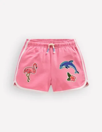 Jersey Boxing Short Bubblegum Pink Badges