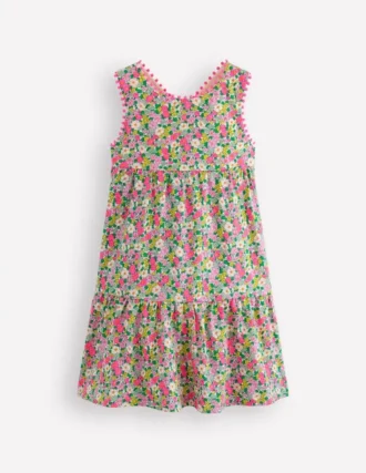 Jersey Cross-back Dress Ditsy Floral