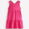 Jersey Cross-back Dress Flamingo Pink