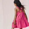 Jersey Cross-back Dress Flamingo Pink
