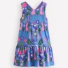 Jersey Cross-back Dress Quiet Harbour Animal Palm