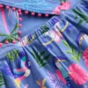 Jersey Cross-back Dress Quiet Harbour Animal Palm