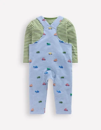 Jersey Overalls Set Blue Construction