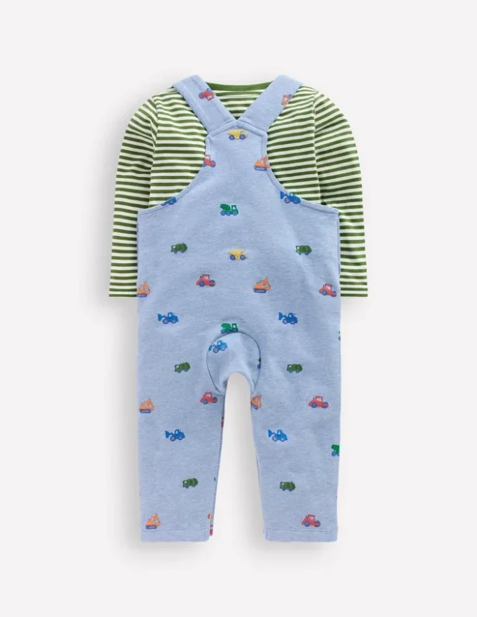 Jersey Overalls Set Blue Construction