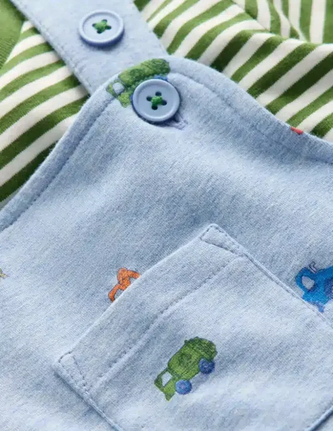 Jersey Overalls Set Blue Construction
