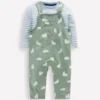 Jersey Overalls Set Green Sheep Jersey Overalls Set Green Sheep