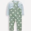 Jersey Overalls Set Green Sheep Jersey Overalls Set Green Sheep