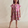 Jersey T-Shirt Dress Flamingo Pink Tropical Bird Jersey T-Shirt Dress Flamingo Pink Tropical Bird