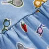 Jersey T-Shirt Dress Glacier Blue Holiday Print Jersey T-Shirt Dress Glacier Blue Holiday Print