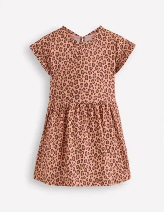 Jersey T-Shirt Dress Leopard