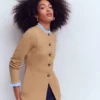 Joanna Fitted Knitted Jacket Camel Melange Joanna Fitted Knitted Jacket Camel Melange
