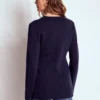 Joanna Fitted Knitted Jacket Navy Joanna Fitted Knitted Jacket Navy