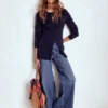 Joanna Fitted Knitted Jacket Navy Joanna Fitted Knitted Jacket Navy