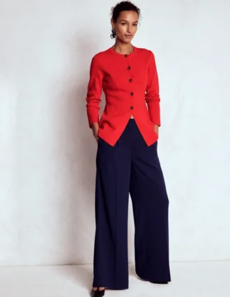 Joanna Fitted Knitted Jacket Poppy Red
