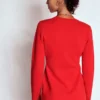 Joanna Fitted Knitted Jacket Poppy Red Joanna Fitted Knitted Jacket Poppy Red