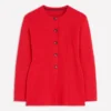 Joanna Fitted Knitted Jacket Poppy Red Joanna Fitted Knitted Jacket Poppy Red