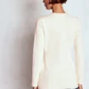 Joanna Fitted Knitted Jacket Warm Ivory Joanna Fitted Knitted Jacket Warm Ivory