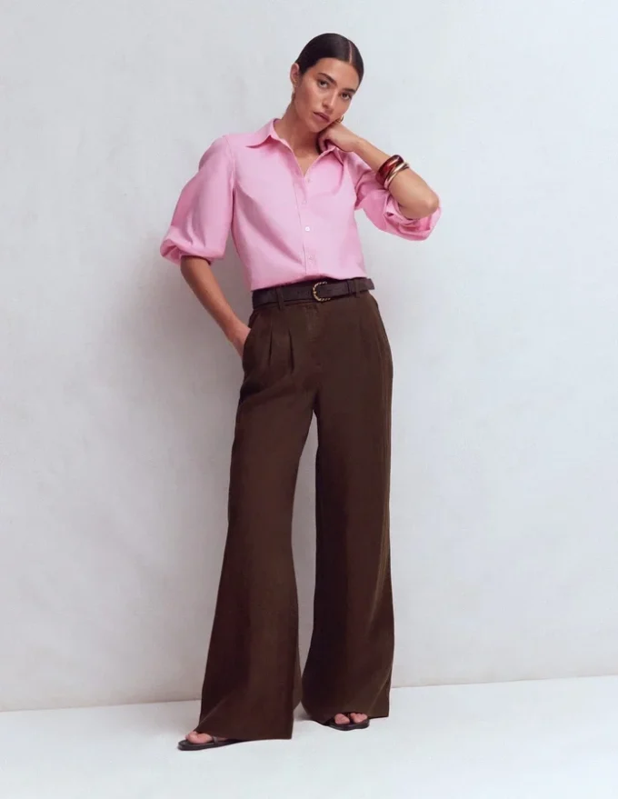 Kensington Linen Pants Bitter Chocolate Kensington Linen Pants Bitter Chocolate