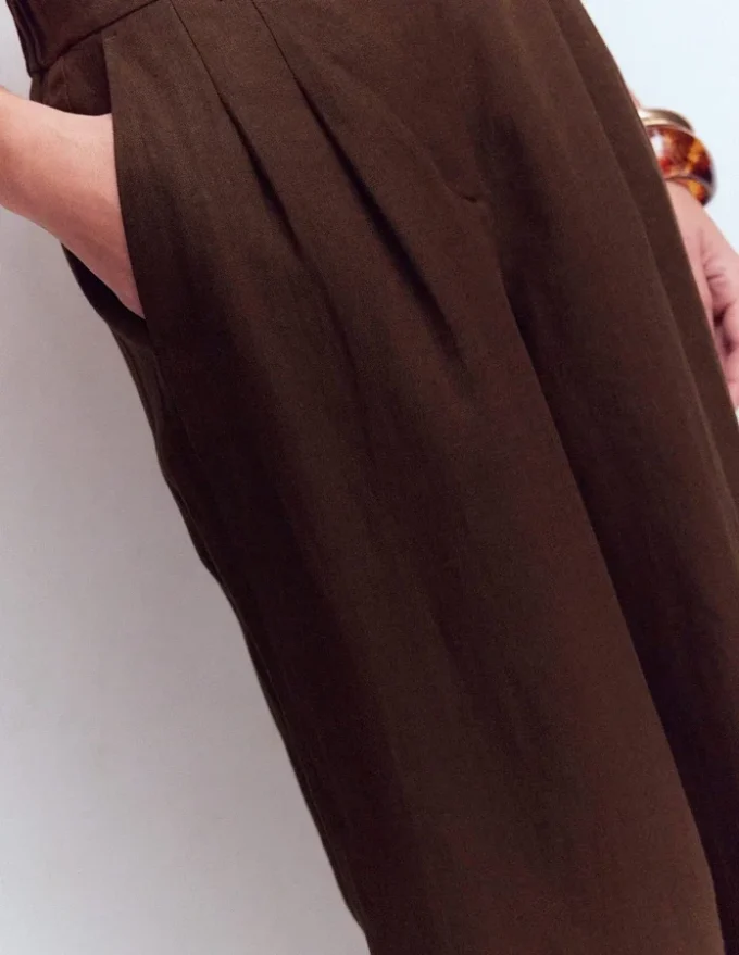 Kensington Linen Pants Bitter Chocolate Kensington Linen Pants Bitter Chocolate